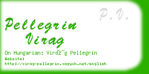 pellegrin virag business card